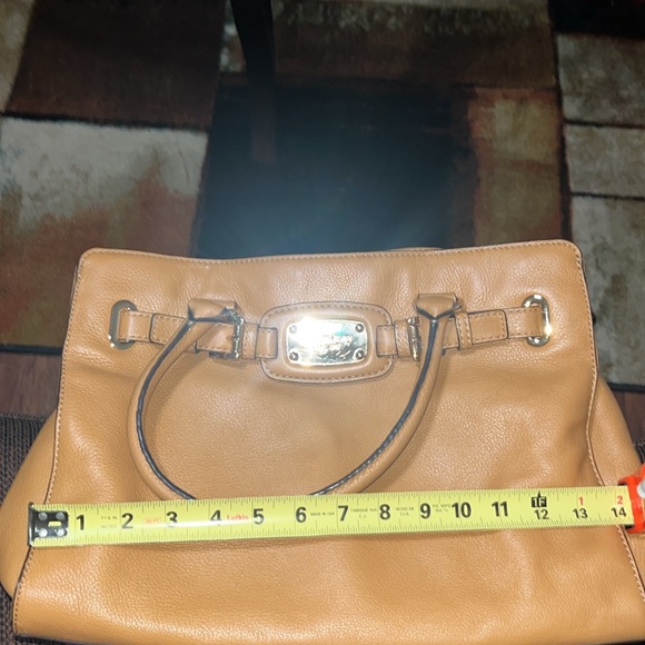 Michael Kors Large Leather Hamilton Satchel Tote Bag - Picture 16 of 16
